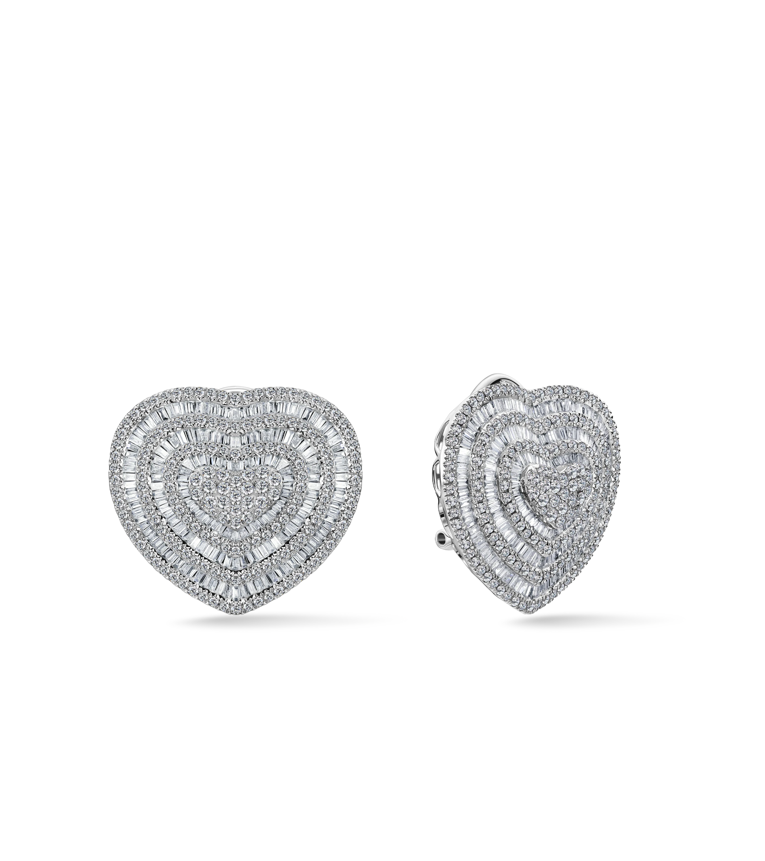 Серьги из белого золота
