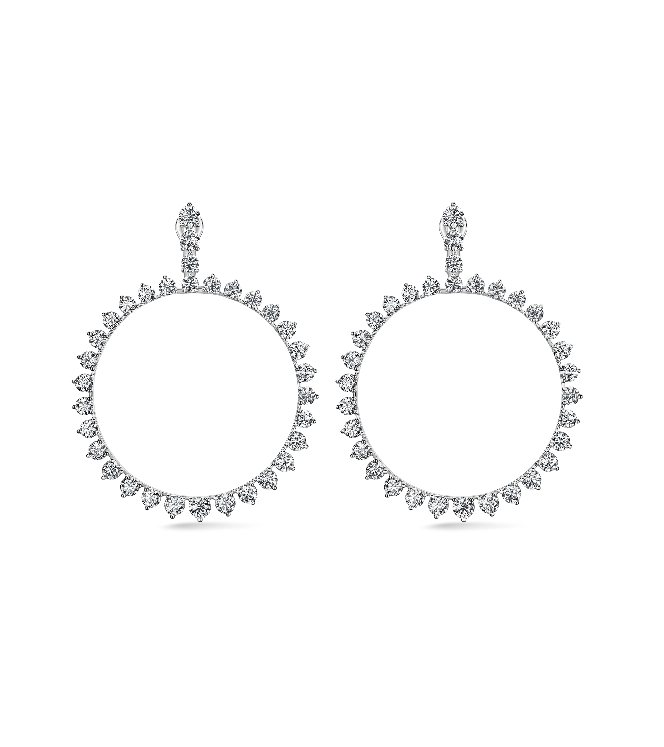 Серьги из белого золота