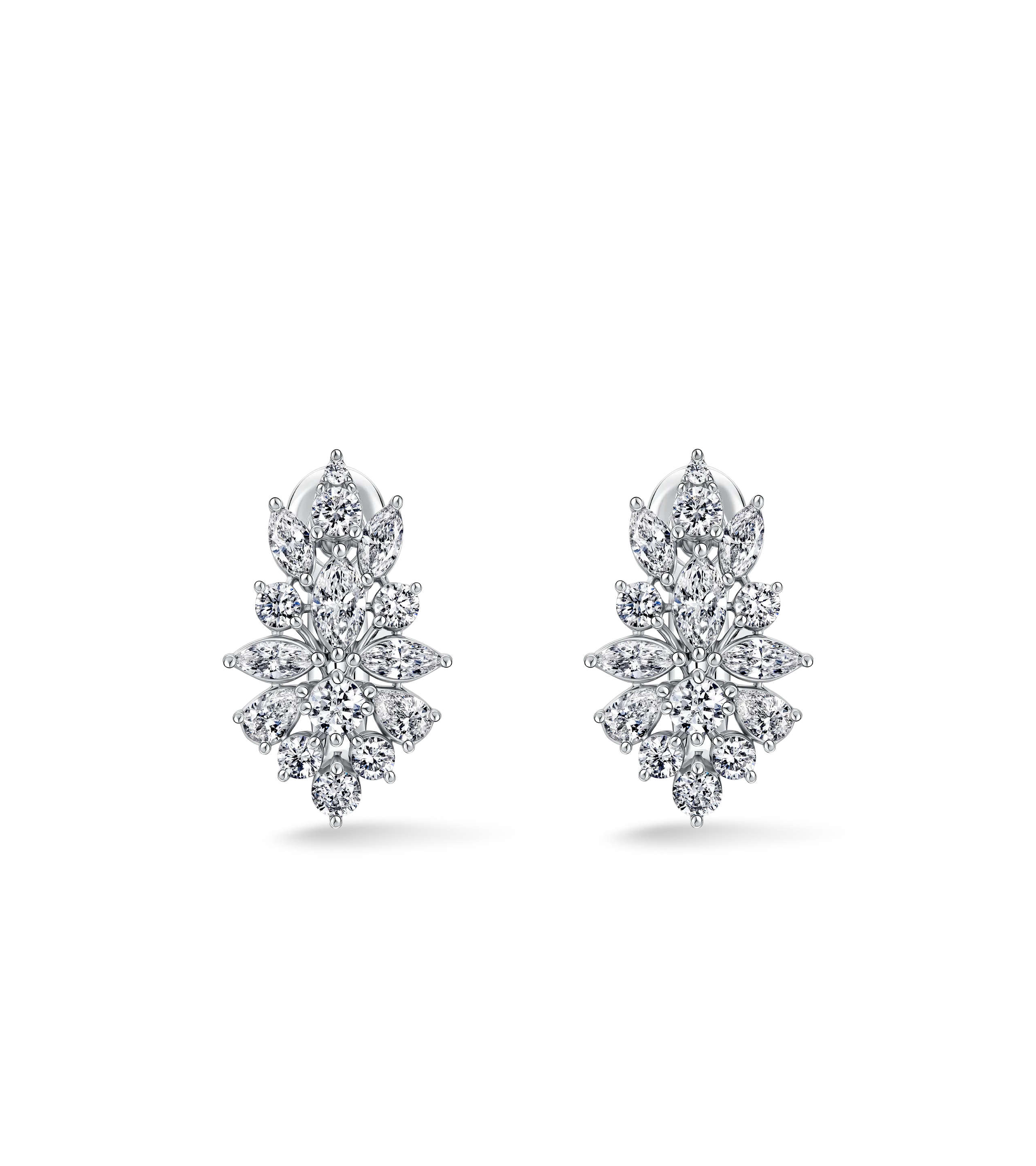 Серьги из белого золота