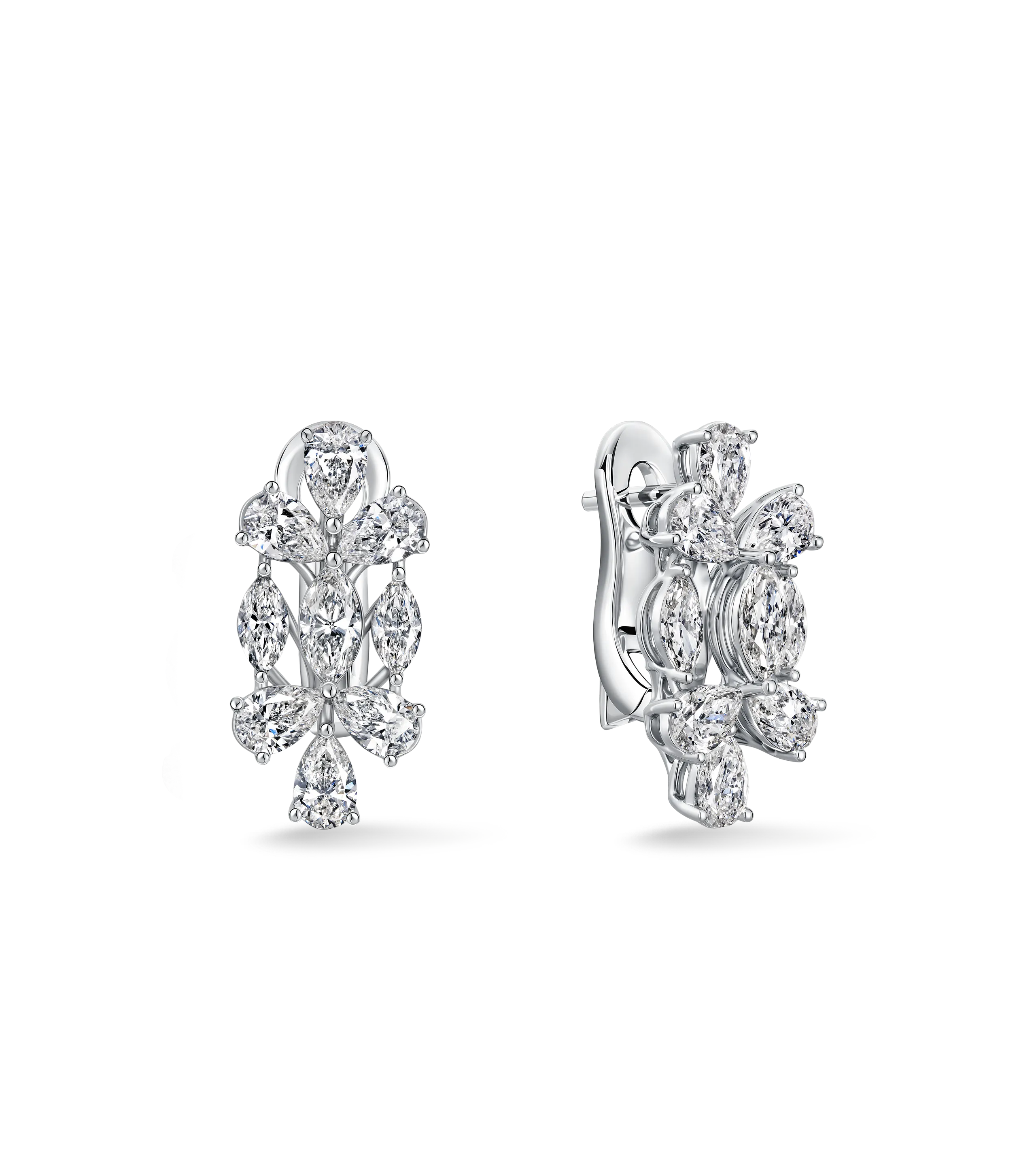 Серьги из белого золота