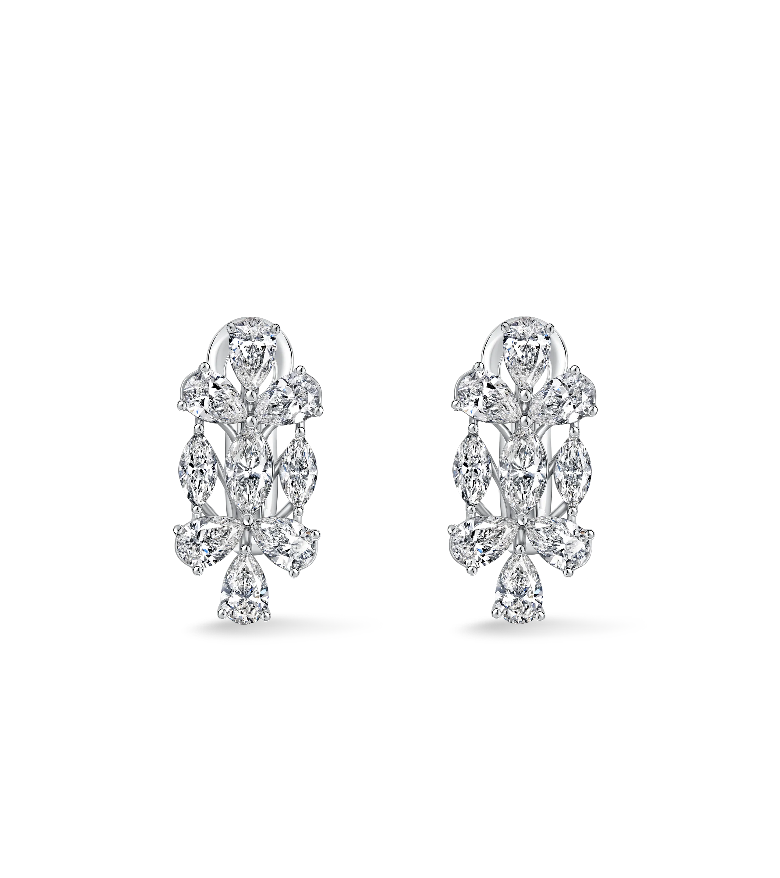 Серьги из белого золота