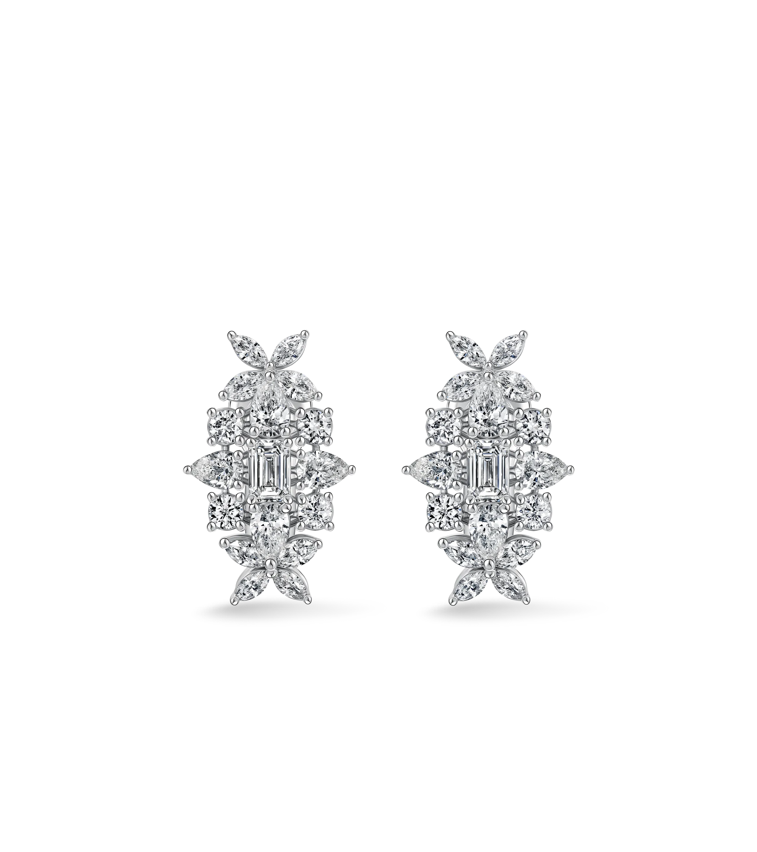 Серьги из белого золота