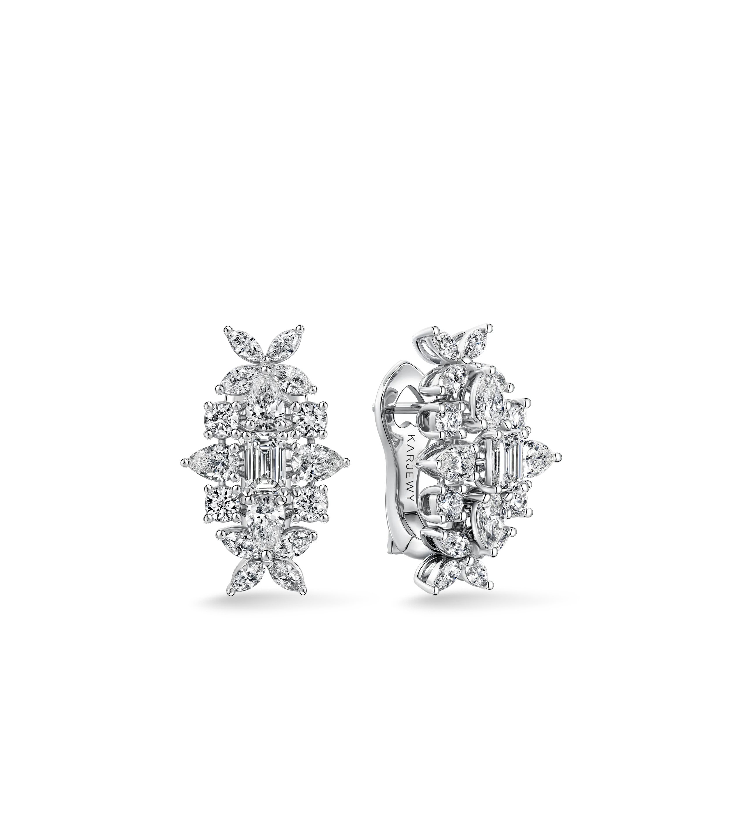 Серьги из белого золота